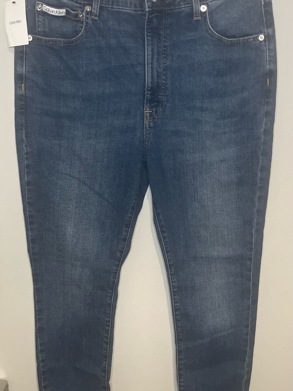 Calvin Klein Women's High-Rise Skinny Jeans, Storm Blue, Size 16/33 27L NWT